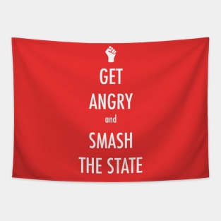 Get Angry - keep calm parody Tapestry