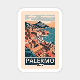 A Vintage Travel Art of Palermo - Italy Magnet