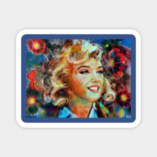 Marilyn FlowerPower Magnet