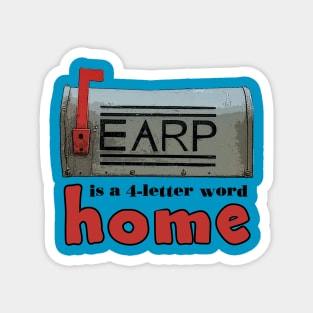 4-letter word home Magnet