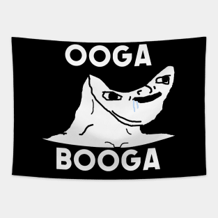 Ooga Booga Brainlet Meme Tapestry