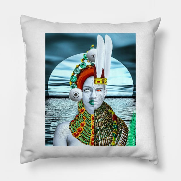 CHINEKE IS ANDROGYNOUS By SIRIUS UGO ART Pillow by uchenigbo