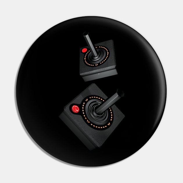 Retro Joystick Pin by AndiBlair