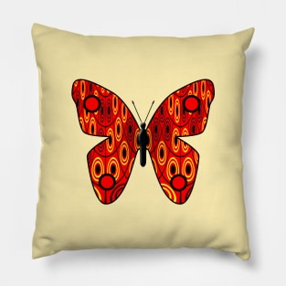 Red butterfly Pillow