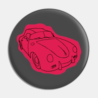 Pink Fuchsia & Black | Porsche 365 (1948) | MCQualities Pin