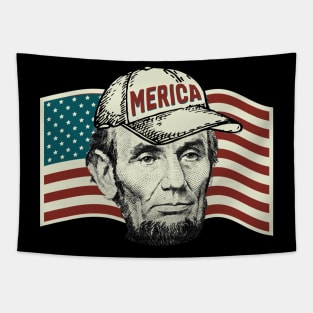 4th of july  - abraham - merica Tapestry