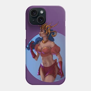 Epic pinup with metal crown Phone Case