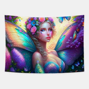 Fabulous flower fairy Tapestry