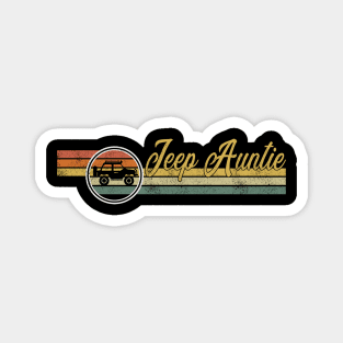 Jeep Auntie Jeep Women Vintage Jeep Retro Jeep Sunset Jeep Jeeps Lover Jeep Mama Magnet