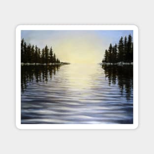 Signal - lake landscape painting Magnet