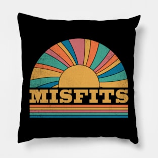 Graphic Misfits Proud Name Distressed Birthday Vintage Style Pillow