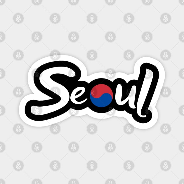 Seoul, South Korea Magnet by e s p y