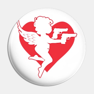 Valentine Cupid Pistols Lite Valentine's Day Gift Pin