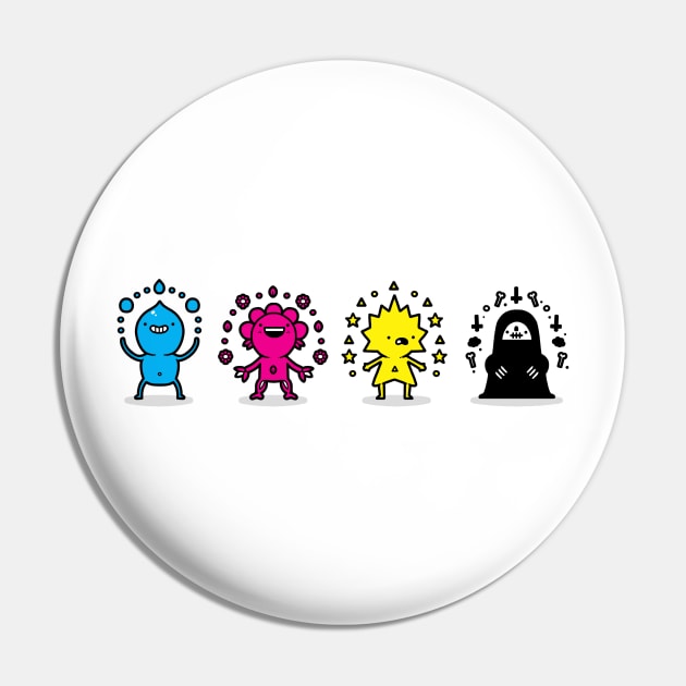 CMYK Pin by Randyotter