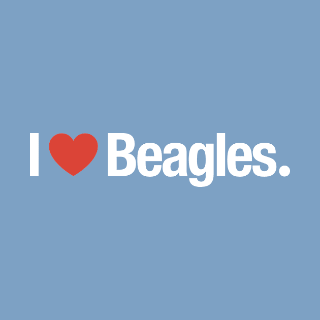 I HEART Beagles. by TheAllGoodCompany