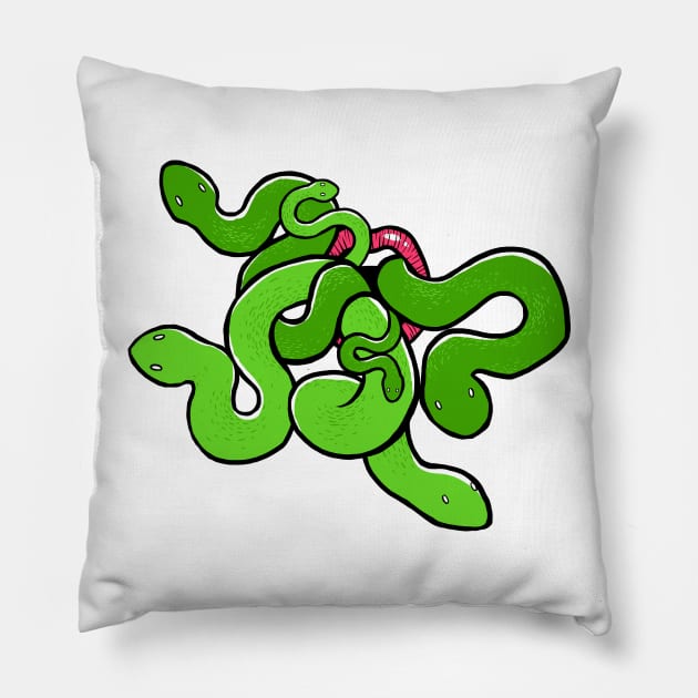 Medusa Mouth Pillow by ElectricUnicorn