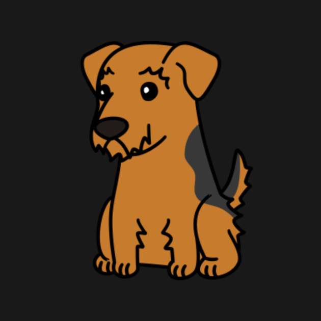AIREDALE TERRIER DOG SKETCH MENS T SHIRT PET CANINE PRESENT ART ANIMAL