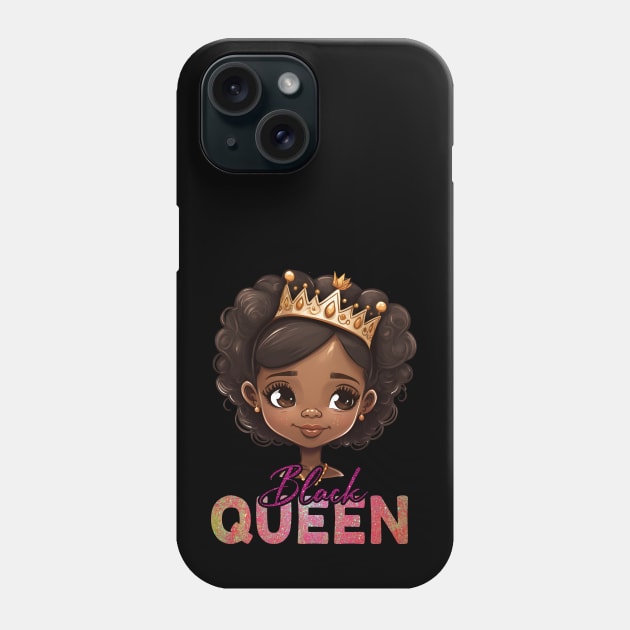 Black Queen, Black Queen, Black Woman, Black History Phone Case by UrbanLifeApparel