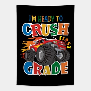 I’m Ready To Crush Fist Grade, Monster Trucks Tapestry