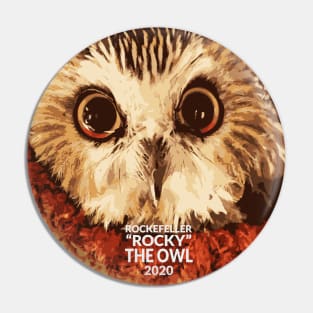 Rockefeller Rocky The Owl Pin