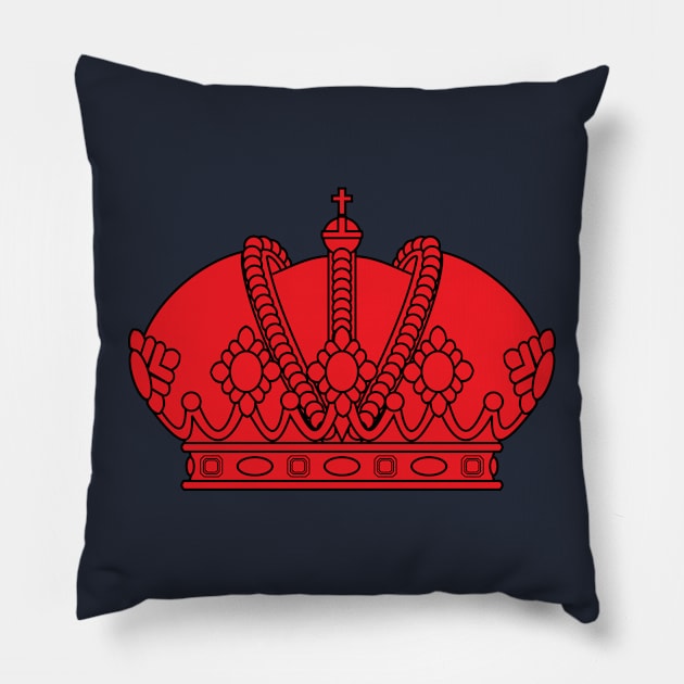 Imperial Crown (red) Pillow by PabloDeChenez