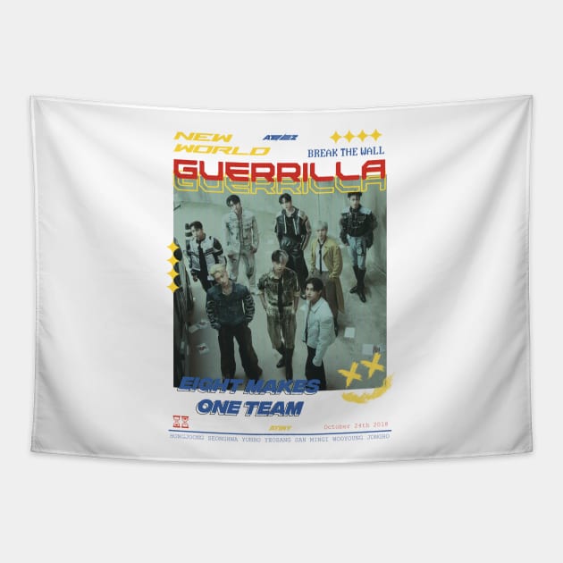 Ateez Guerrilla Tapestry by Qaws