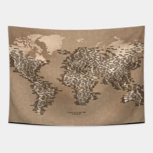 The World Map of Small Towns Tapestry