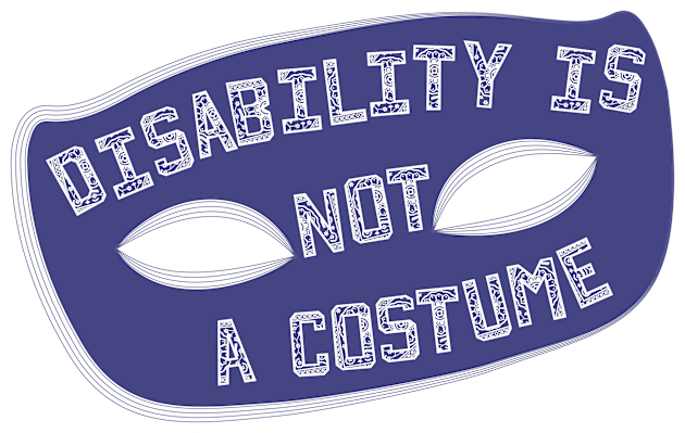 Disability Is Not A Costume v1.1 (Full Border Variant) Kids T-Shirt by Model Deviance Designs