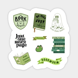 Green Bookish Pack Magnet