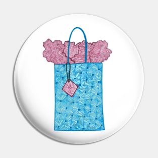 Gift bag (blue and pink) Pin