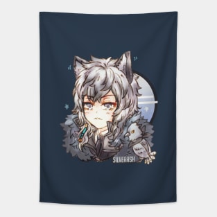 Arknights Chibi Silverash Tapestry