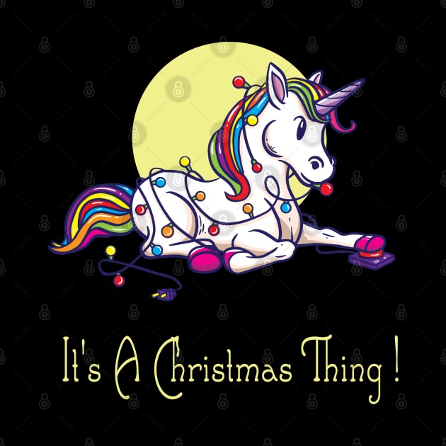 Unicorn Christmas Lights by Design Seventytwo