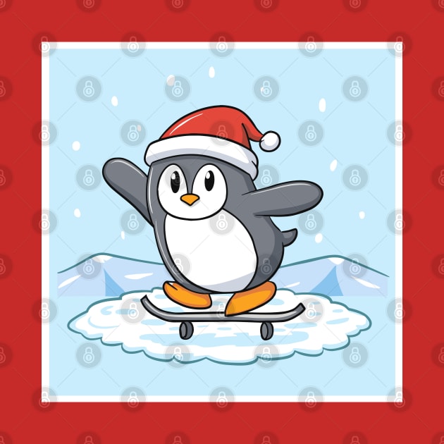 Adorably Festive Christmas penguin by Shop-now-4-U 