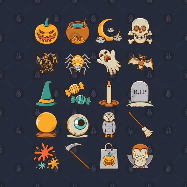Halloween Icons by ginanperdana
