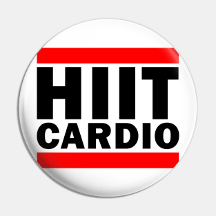 HIIT Cardio Gym Parody Shirt (For Light Colors) Pin