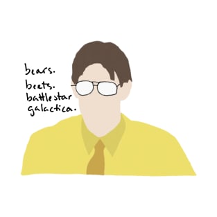 Jim The Office bears, beets, battlestar galactica T-Shirt