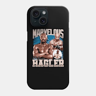 Marvelous Marvin Hagler Boxing Legend Signature Vintage Retro 80s 90s Bootleg Rap Style Phone Case