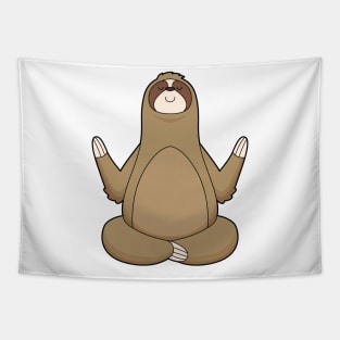 Sloth Yoga Meditation Tapestry