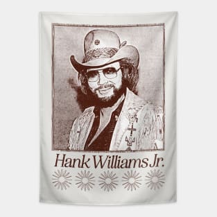 Hank Williams Jr -------- Vintage Style Tapestry