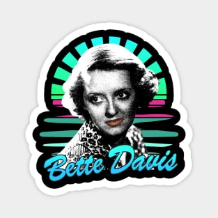 Bette davis / Sunset retro 80s Magnet