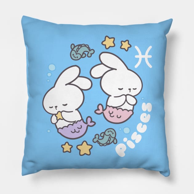 Pisces Loppi Tokki bunny Zodiac Series Pillow by LoppiTokki