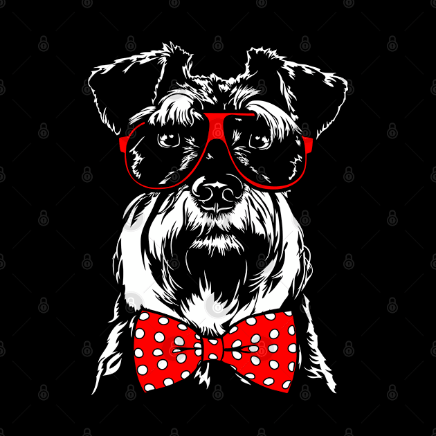 Funny Cute Miniature Schnauzer mom dog lover by wilsigns