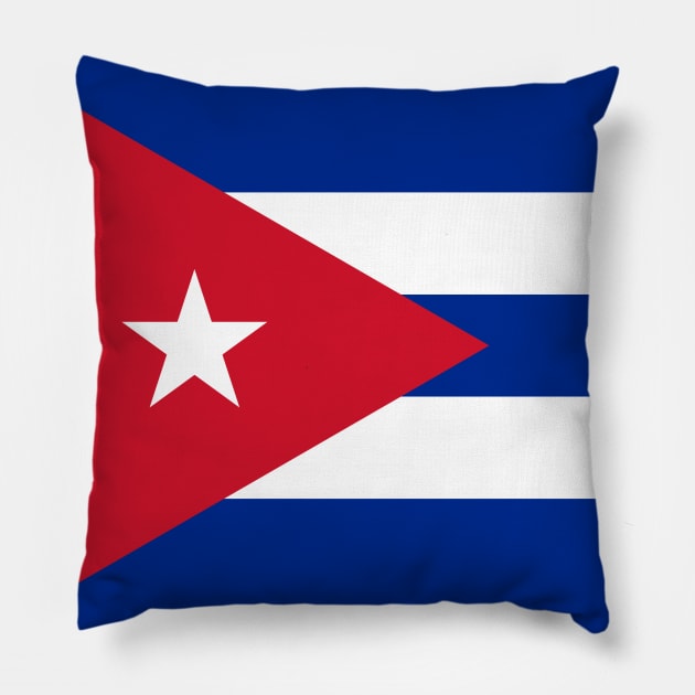 Cuba Flag Pillow by DetourShirts