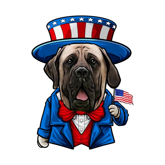 Fourth of July English Mastiff by whyitsme