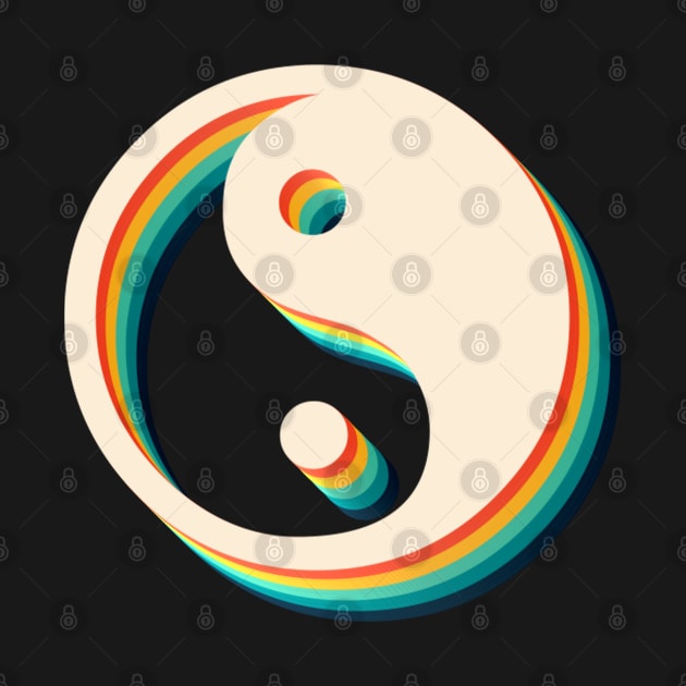 Ying Yang Symbol Retro by McNutt