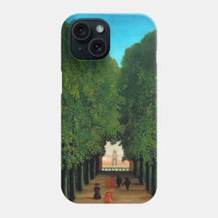 The Avenue in the Park at Saint Cloud by Henri Rousseau Phone Case