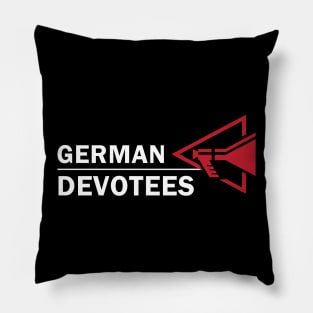 German Devotees White Pillow