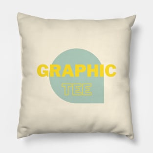 Graphic tee Pillow