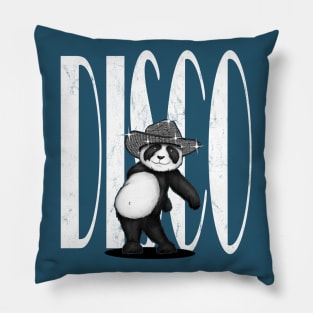 Dancing Panda Sparkling Glittery Disco Cowboy Hat Las Vegas Pillow