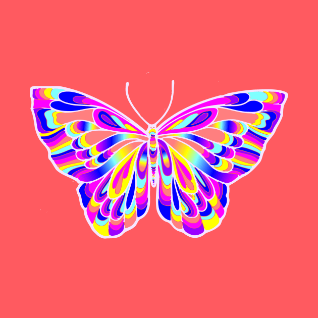 Pretty Pink Butterfly by AlondraHanley